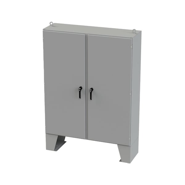 3 Point Latch with Padlock/Keylock Handle Electrical Enclosures, 72 in H, 18 in D, 60 in W